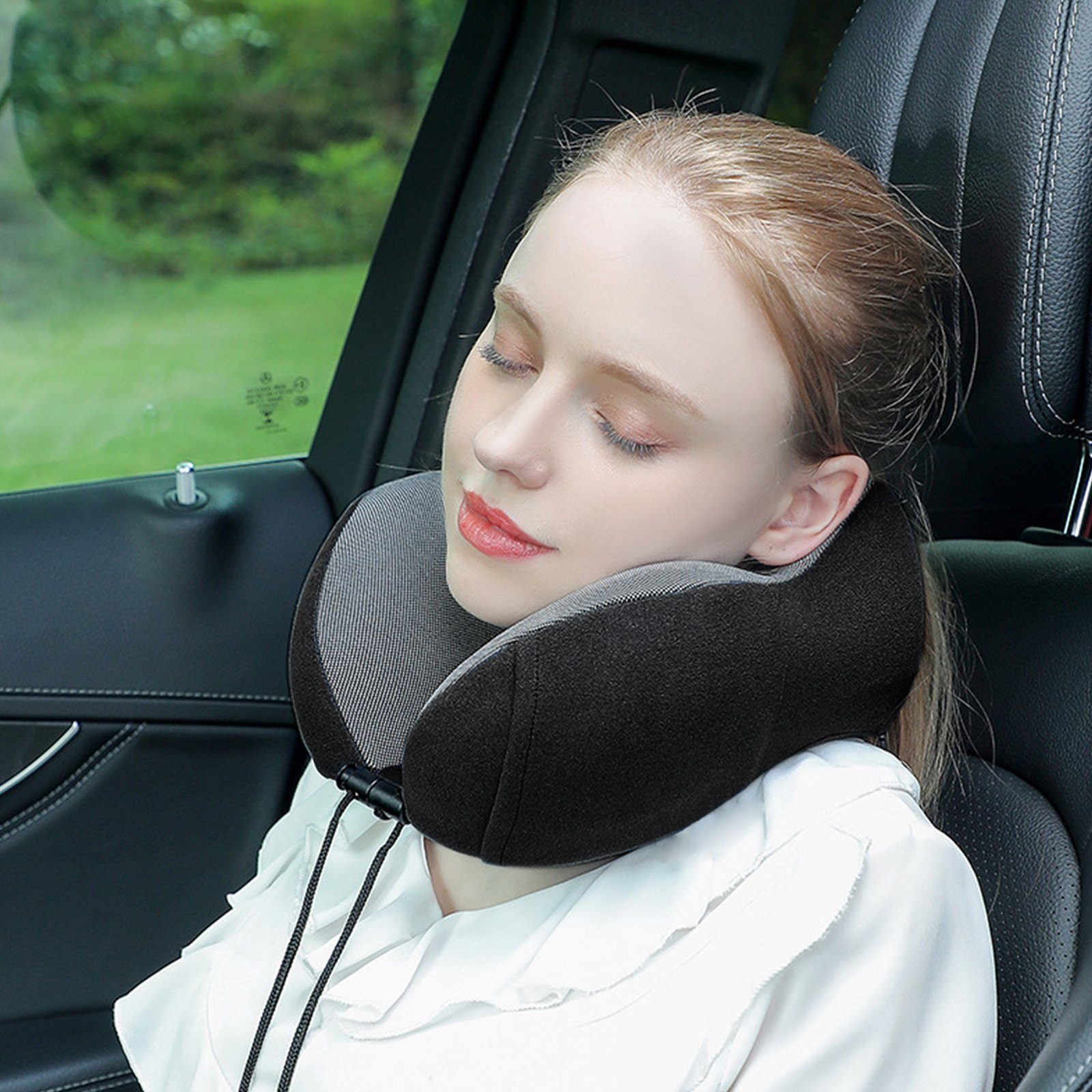 CALIYO Nackenkissen Nackenkissen, Nackenhörnchen Memory Foam, Ergonomisch Gestaltetes Reisekissen, Nackenkissen Reise
