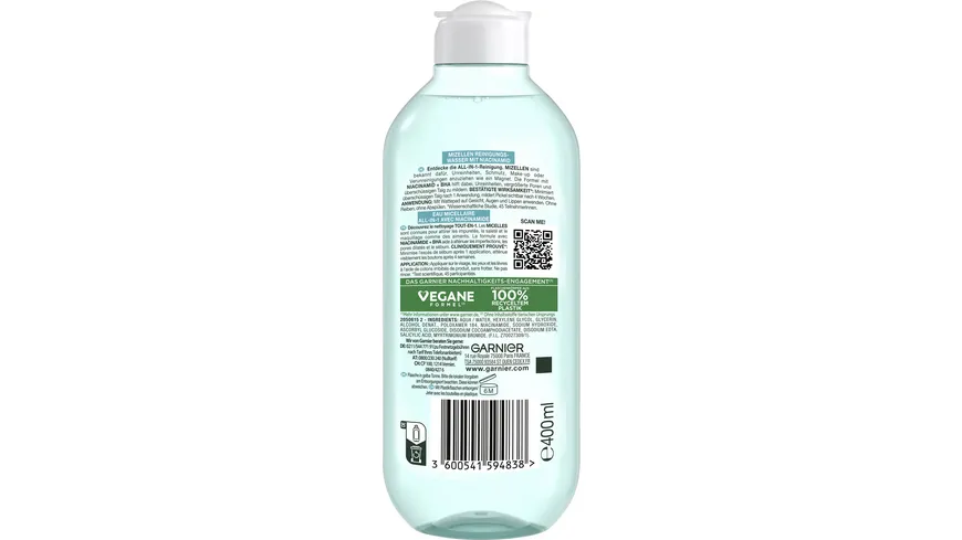 Garnier Skin Active Hautklar 3in1 Mizellenwasser 400 ml