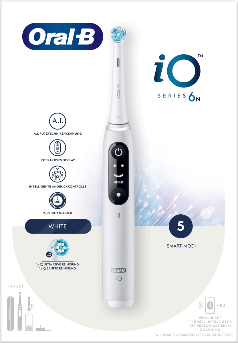 Elektrische Zahnbürste iO Series 6 White, 1 St