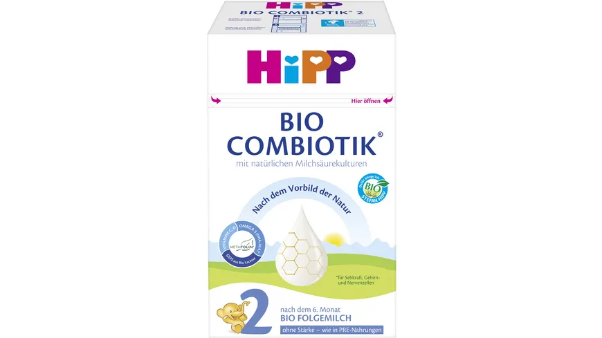 HiPP Bio Milchnahrung 2 BIO Combiotik® ohne Stärke 600 g