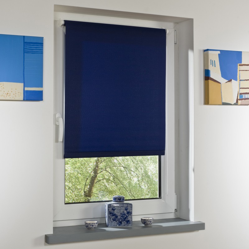 Powertec Bella Casa Klemmfix-Rollo, ca. 150 x 100 cm, blau