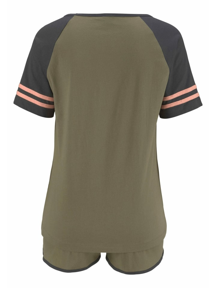 ARIZONA Shorty in grün-apricot günstig kaufen