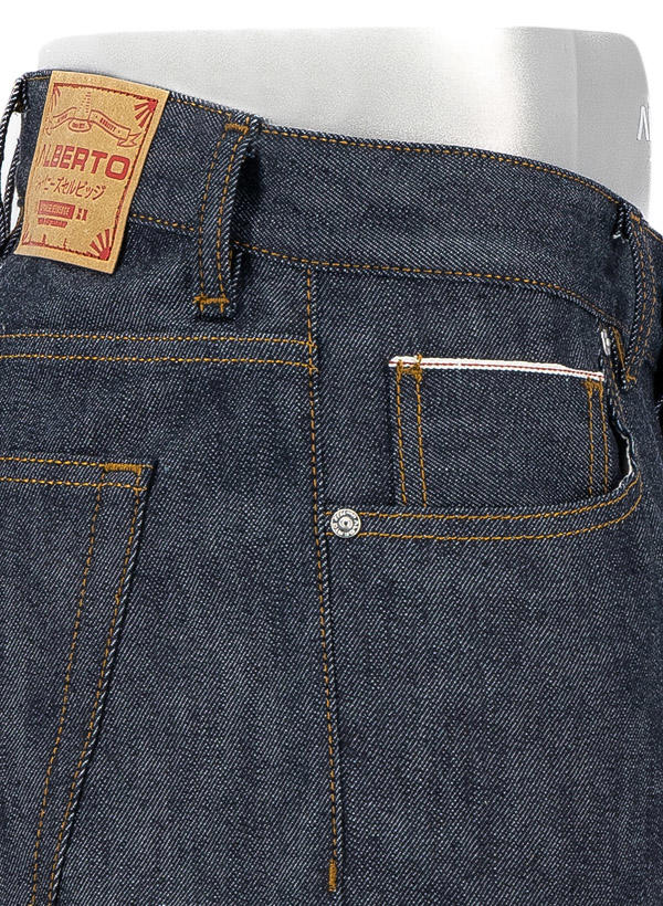 Alberto, Jeans Jive, Wide Fit, Baumwoll-Stretch, navy