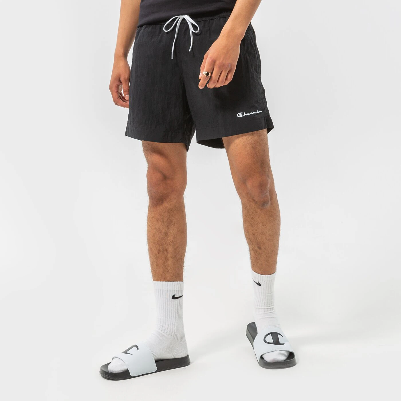 CHAMPION SHORTS BEACHSHORT Schwarz