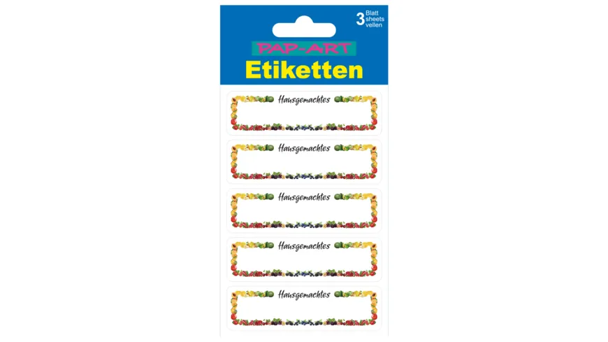 PAP-ART Einmach-Etiketten Hausgemachtes