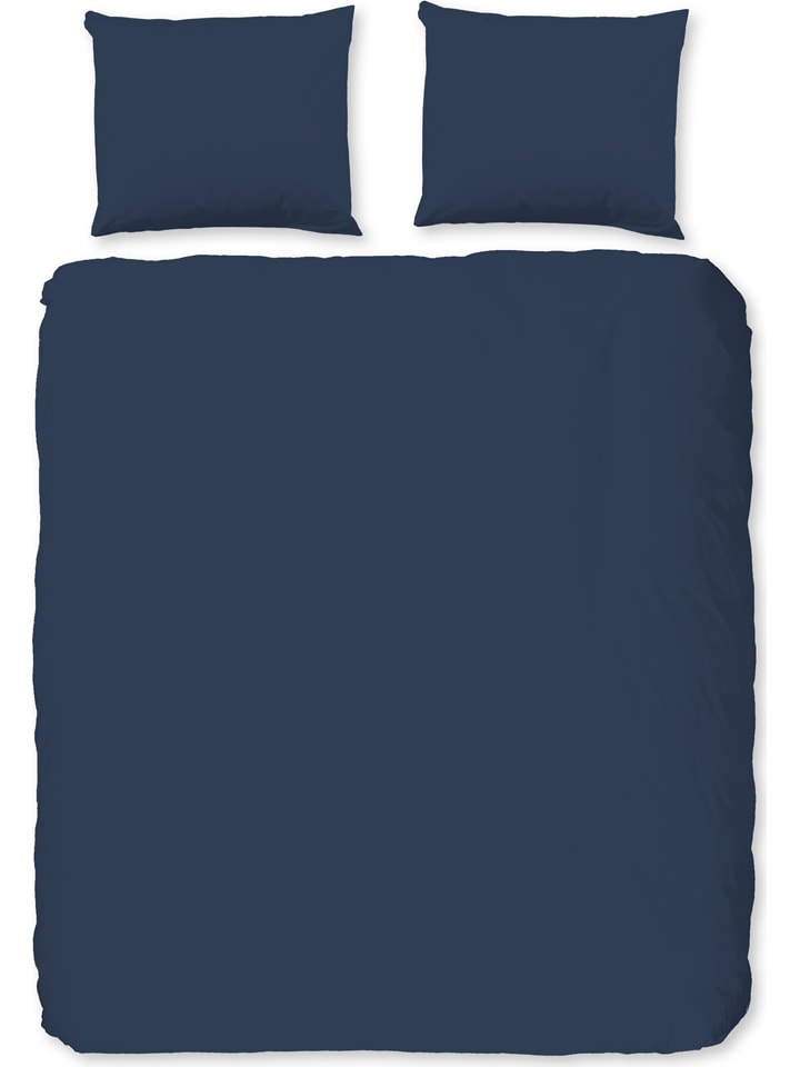 Hip Satin-Bettwäsche-Set in Dunkelblau günstig kaufen