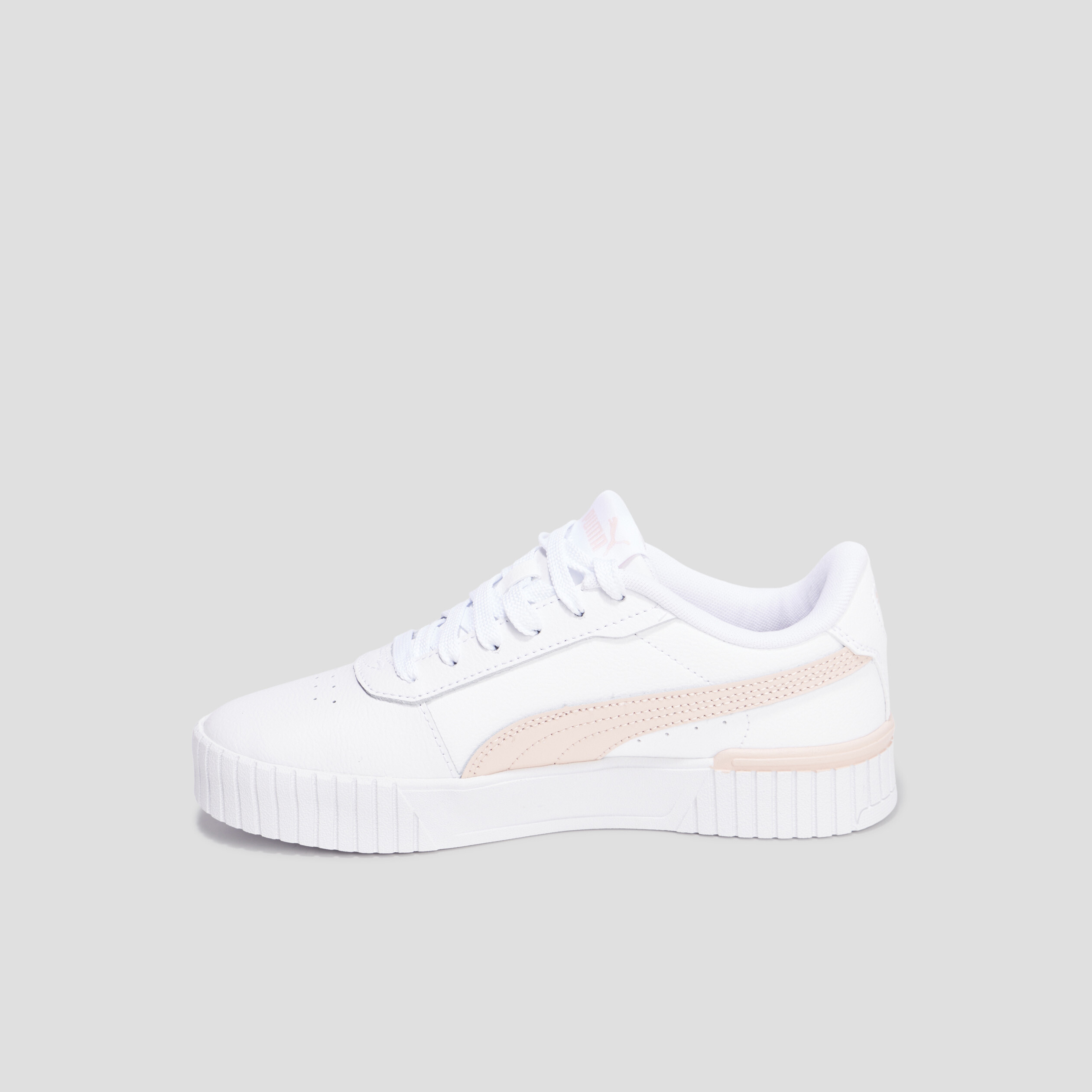 Tennis basses à lacets en cuir Puma blanc fille | La Halle