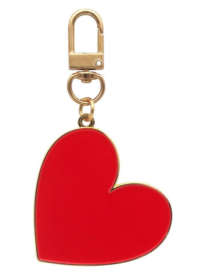 Eulenschnitt Schlüsselanhänger in Rot/ Gold - (L)6,7 cm günstig kaufen onesize