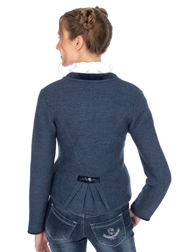 Spieth & Wensky Strickjacke MALTA in jeansblau günstig kaufen