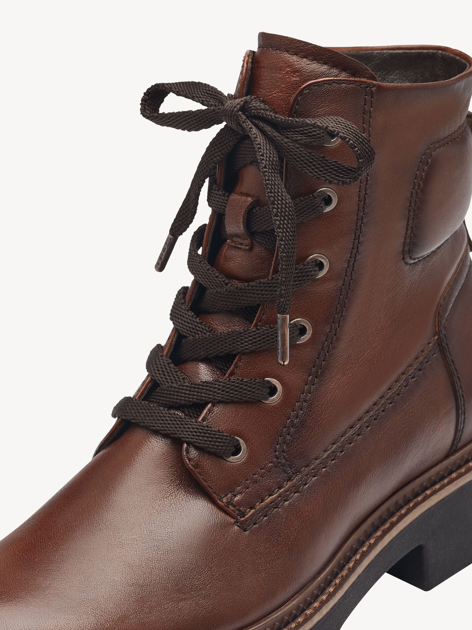 Bottine en cuir - marron