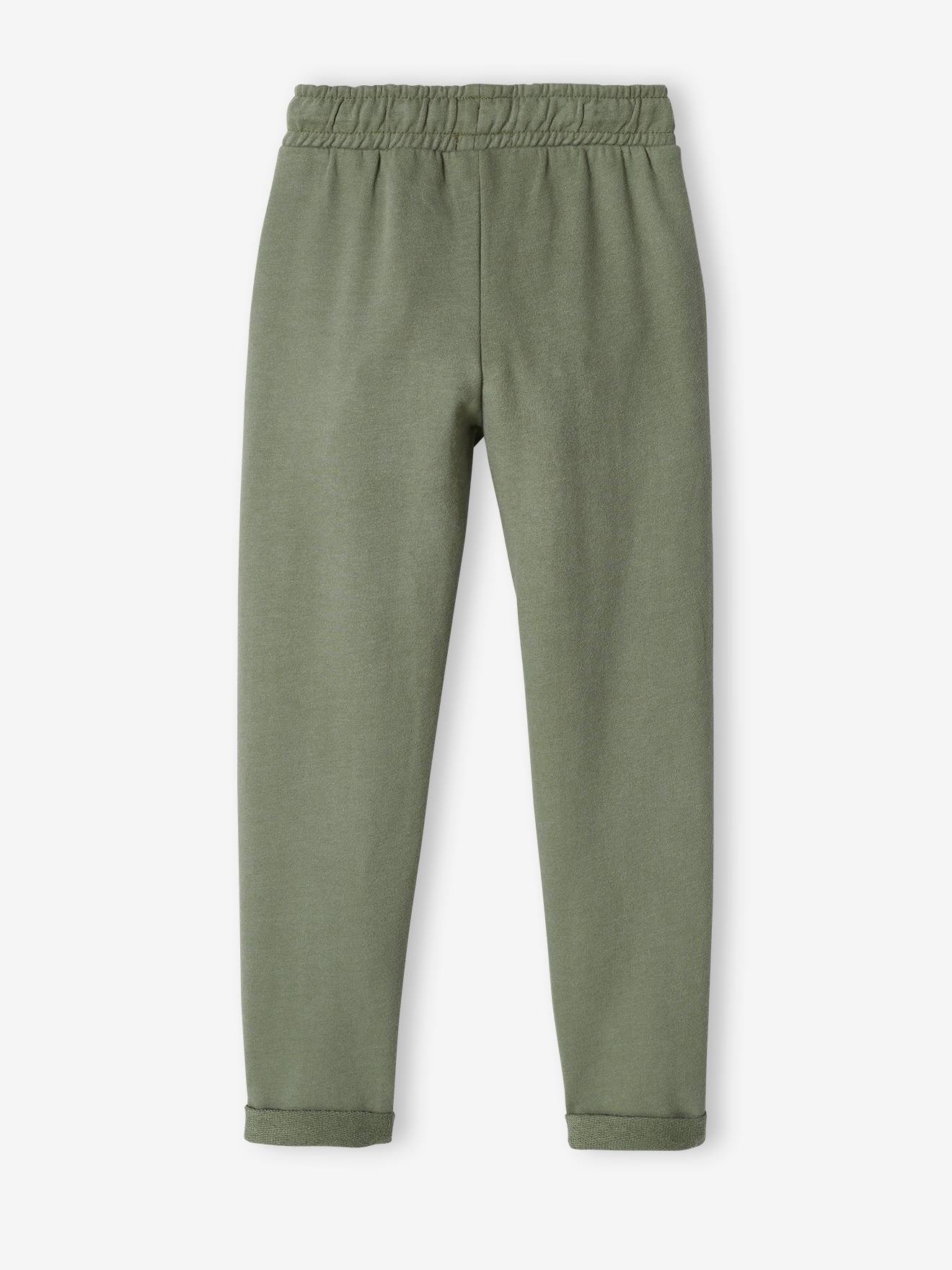 Pantalon jogger garçon en molleton BASICS marine chiné
