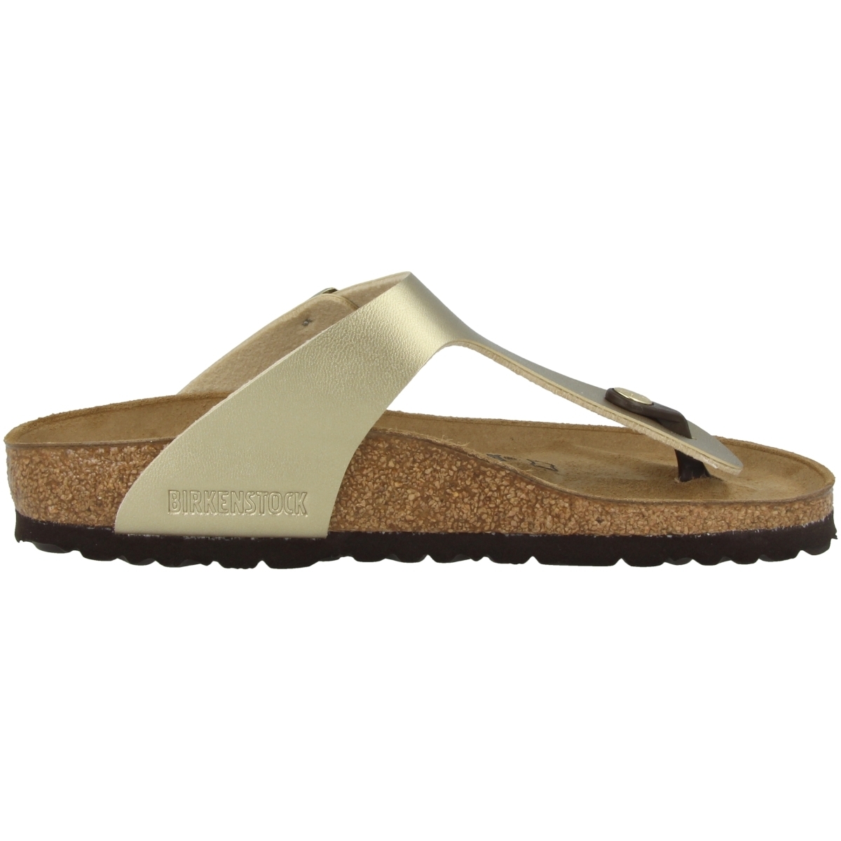 Birkenstock Gizeh Birko-Flor Schmal Zehensandale gold