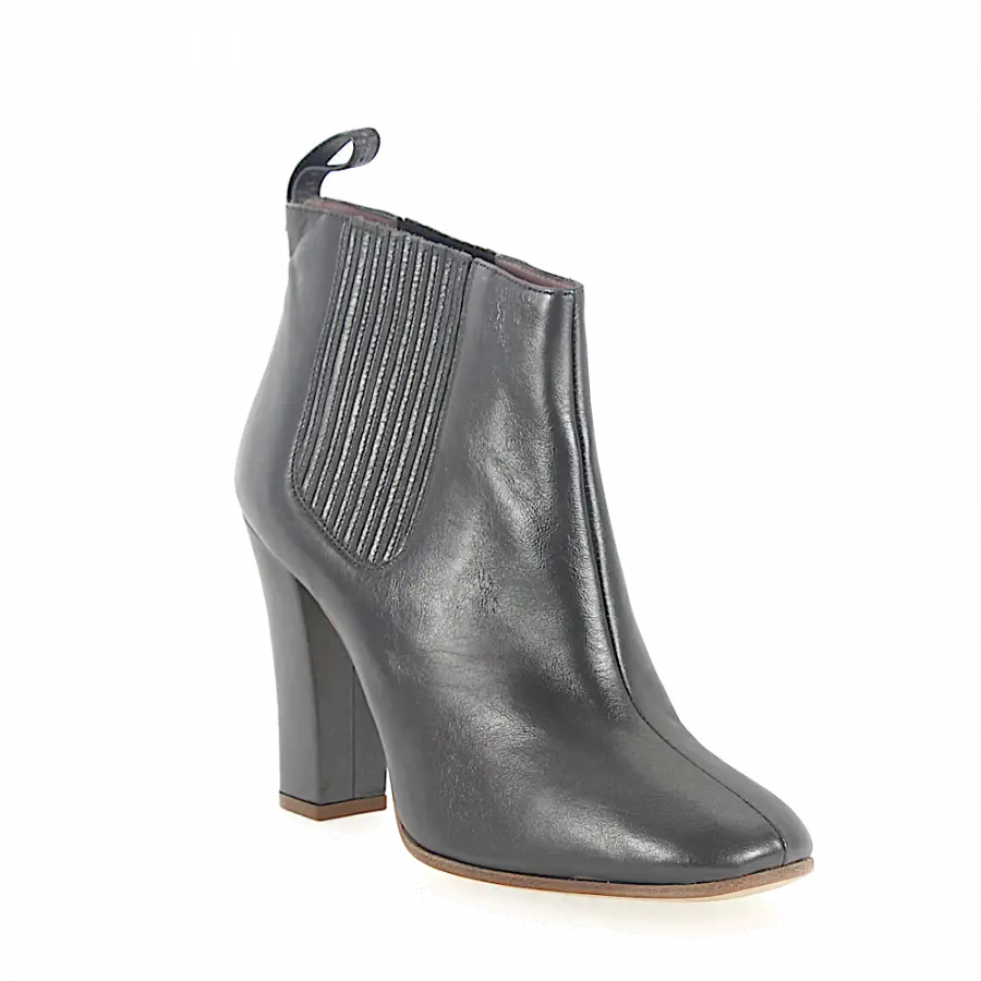Marc Jacobs - Stiefeletten 684997 Glattleder Metallisch grau - grau
