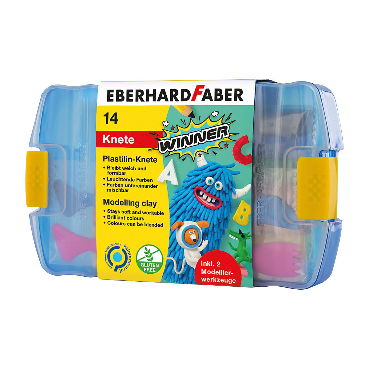 Plastilin-Knete, 10 Stangen, inkl. Werkzeug