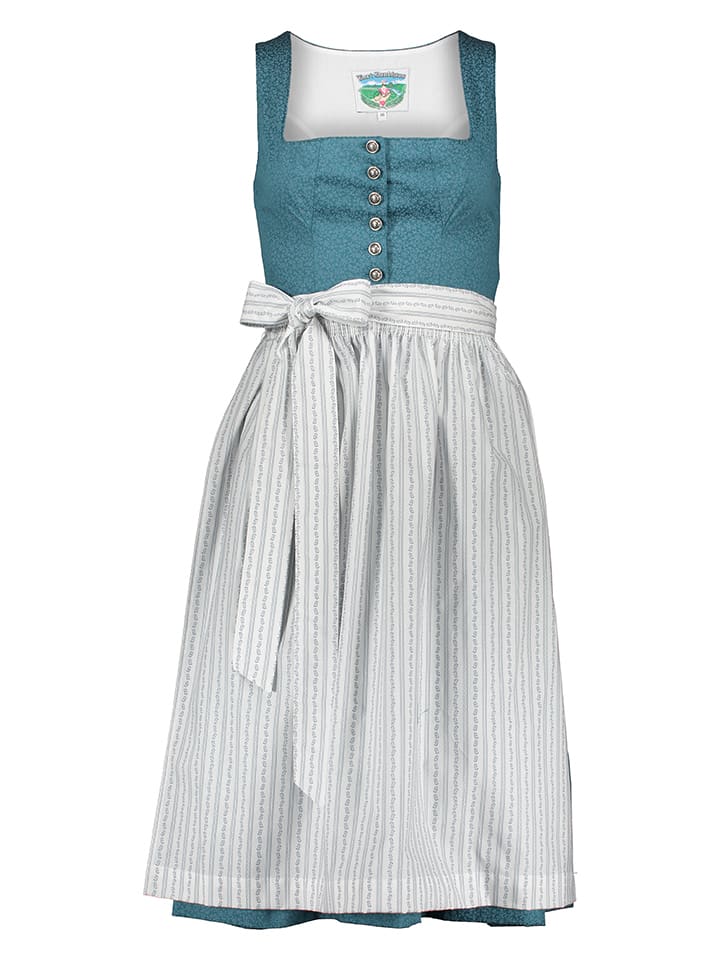 Turi Landhaus Dirndl in Blau günstig kaufen
