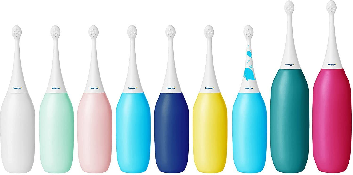 HappyPo Bidet Original Dusche 2.0 weiß + Ersatz-Duschköpfe