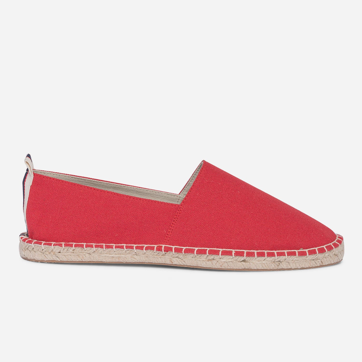 Espadrille rouge en toile