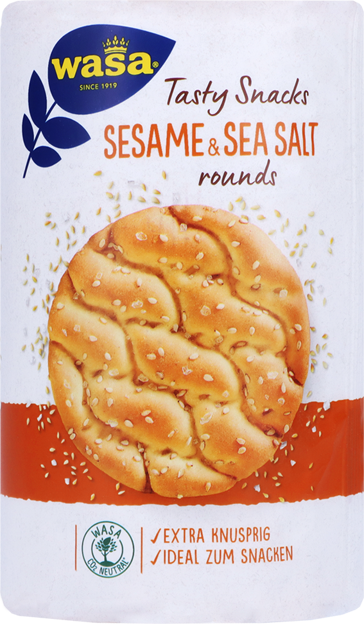 Wasa Tasty Snacks Sesame & Sea Salt Rounds