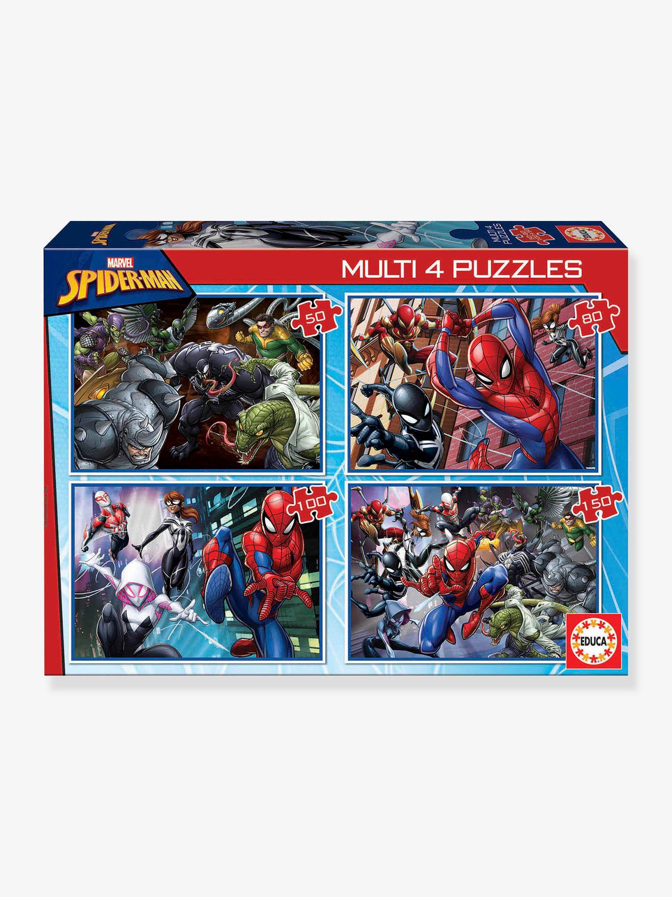 Educa 4er-Set Puzzles MARVEL SPIDERMAN EDUCA - mehrfarbig