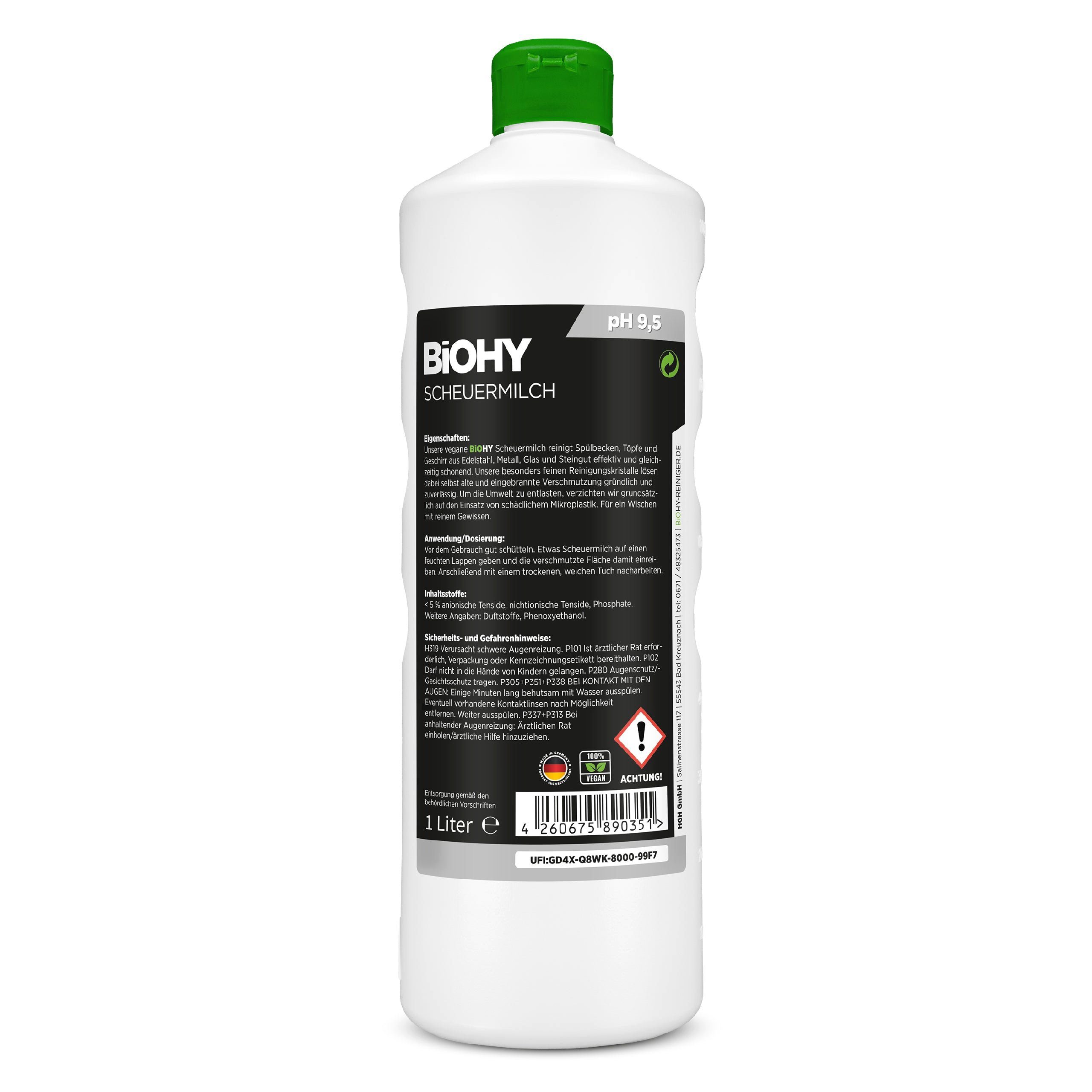 BiOHY Scheuermilch 1 x 10 Liter Kanister Scheuermilch (1-St)