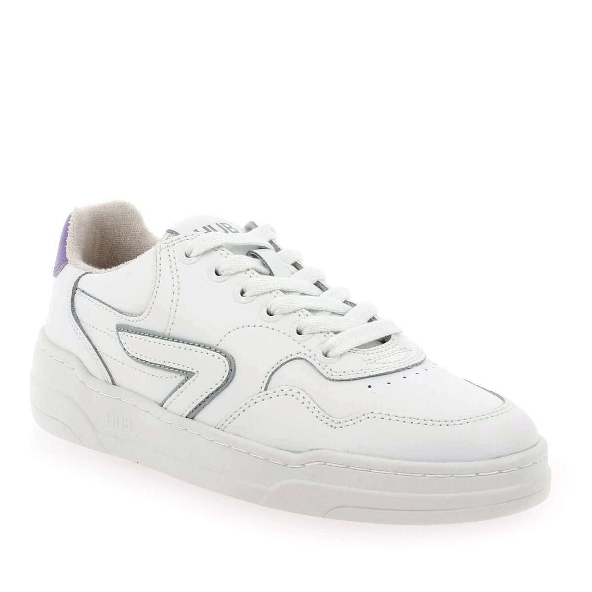 Hub  COURT W - Blanc Violet