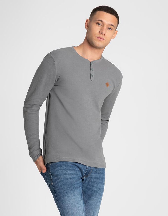 Langarmshirt - Labelpatch