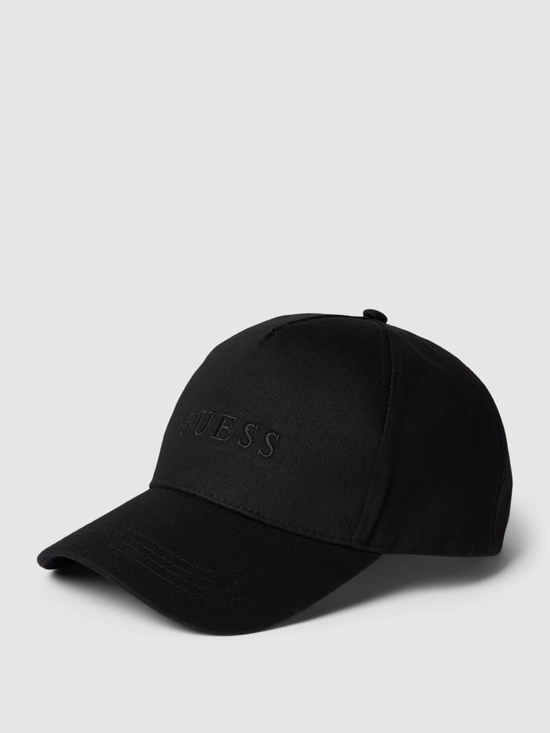 Basecap mit Label-Stitching in schwarz