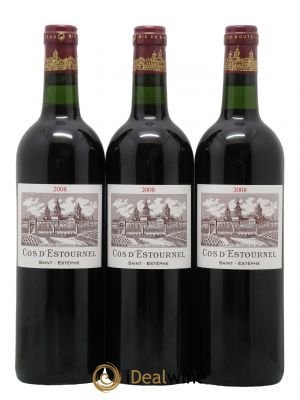 Cos d'Estournel 2ème Grand Cru Classé  2008 - Lot de 3 Bouteilles