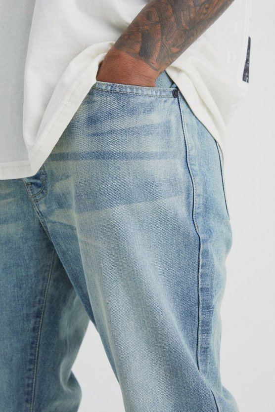 Slim-Fit Schlagjeans