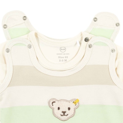 Set Strampler + T-Shirt langarm, beige für Jungs