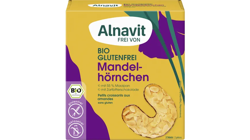 Alnavit Bio Mandelhörnchen glutenfrei 150 g