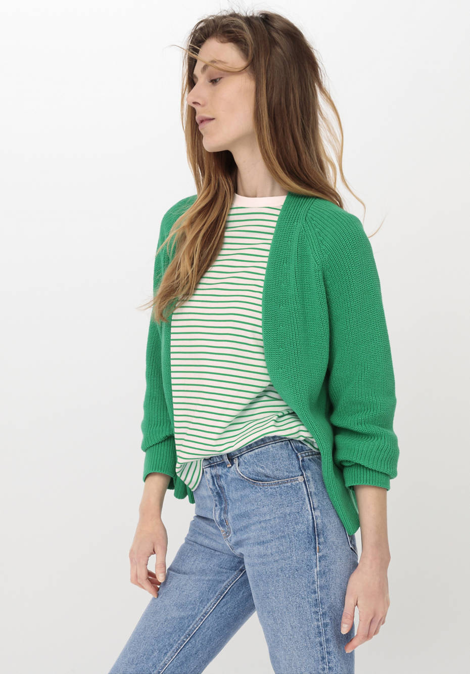 Strickjacke aus reiner Bio-Baumwolle