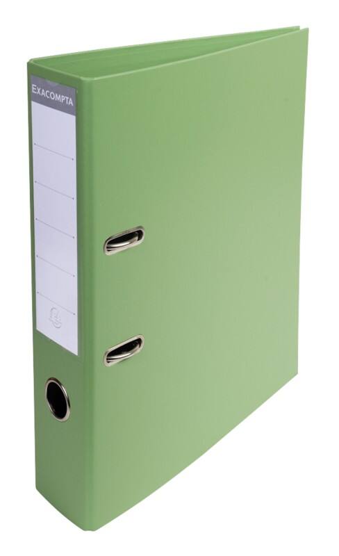 Exacompta Prem Touch Ordner DIN A4 70 mm Anisgrün 2 Ringe 53756E Pappkarton, PP (Polypropylen) Hochformat 10 Stück