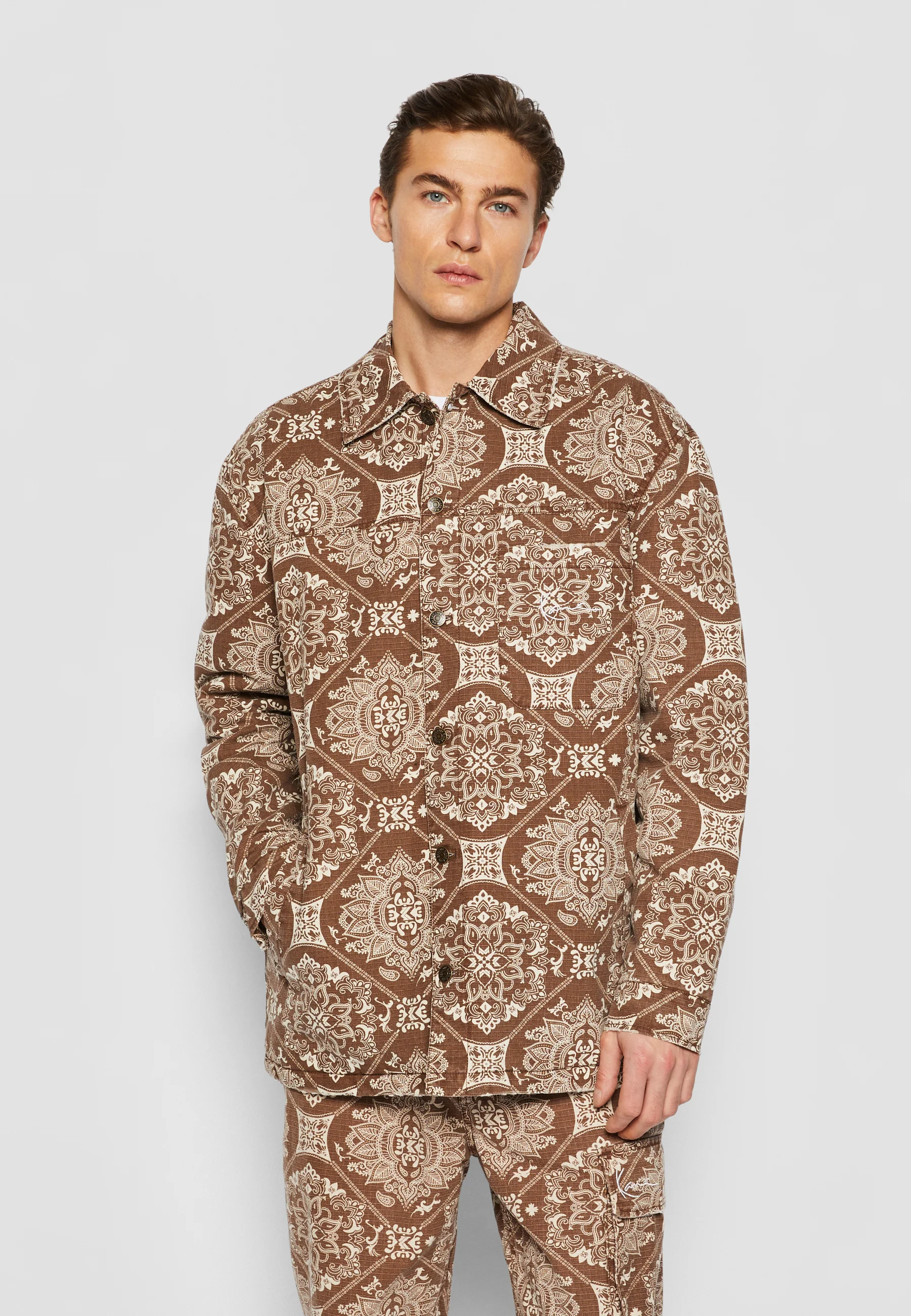 Karl Kani KK CHEST SIGNATURE WASHED STOP - Chaqueta de entretiempo