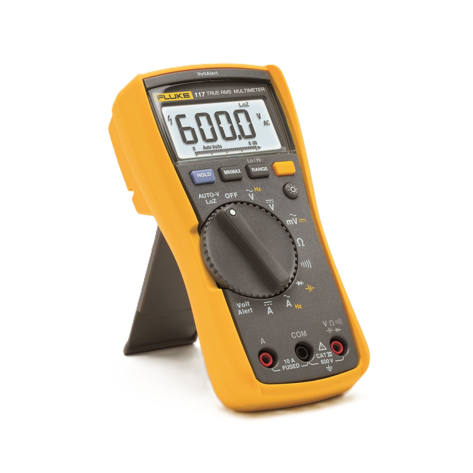 Fluke 2583647 117 kompakt RMS multiméter, akár 600 V AC/DC, 10 A AC/DC