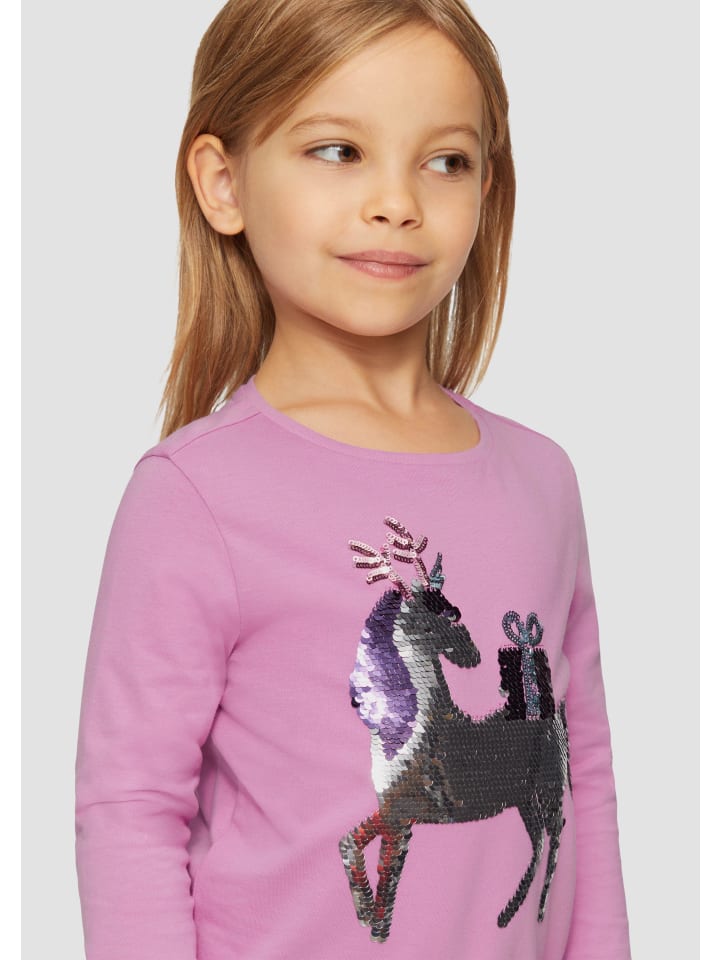 s.Oliver T-Shirt langarm in Pink günstig kaufen