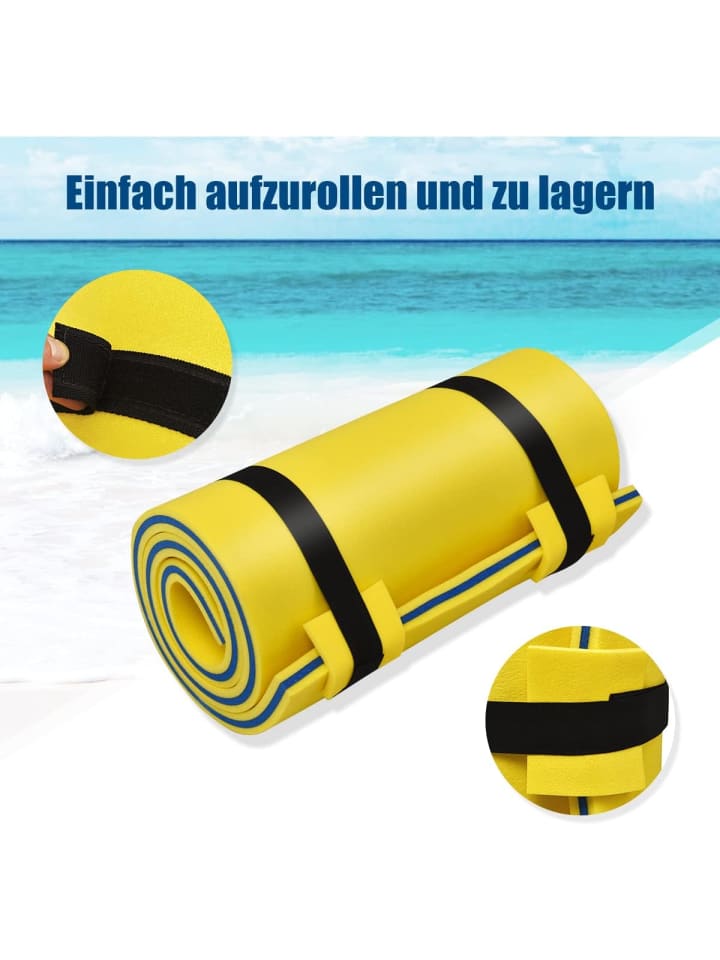 COSTWAY Schwimmmatte 220x90cm in Gelb günstig kaufen onesize