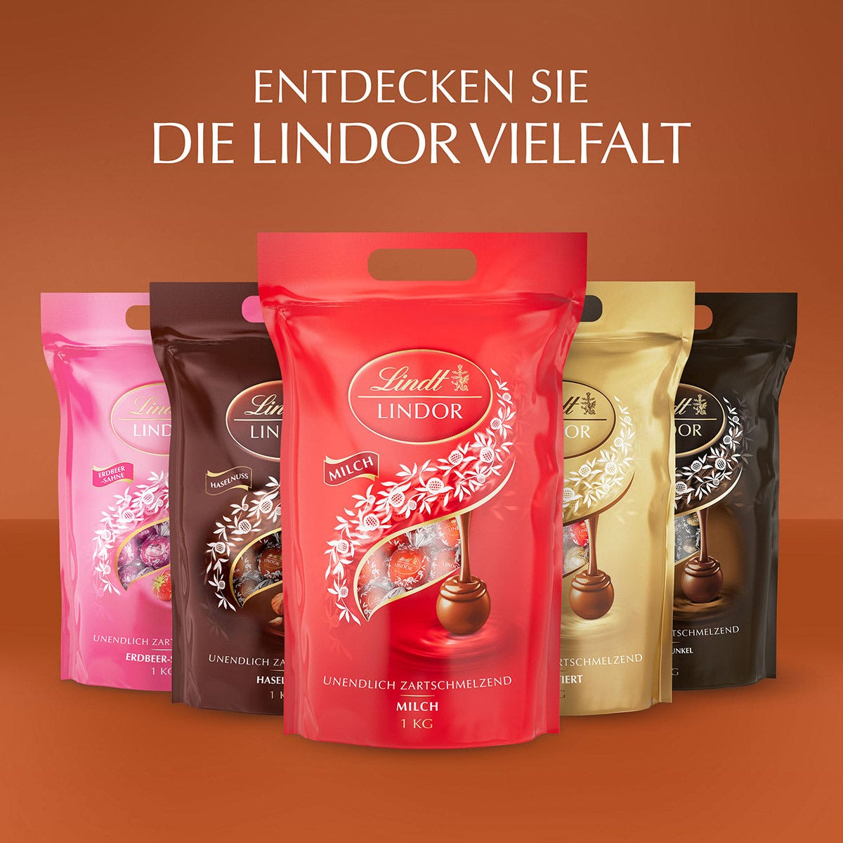 LINDOR Kugel Beutel Haselnuss, 1000g