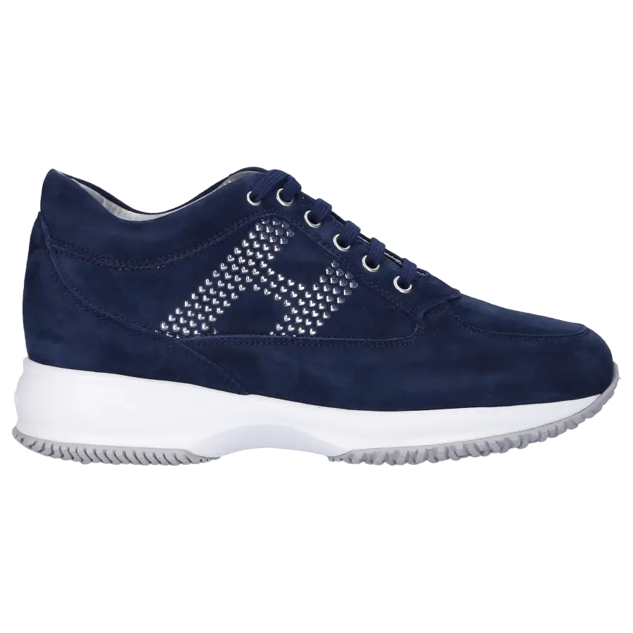 Hogan - Sneaker low INTERACTIVE Wildleder Logo dunkelblau - blau