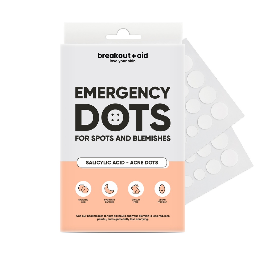 Breakout Aid Emergency dots for spots and blemishes with Salicylic Acid Traintemant de l'acnée