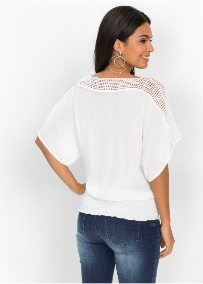 Bluse mit Spitze