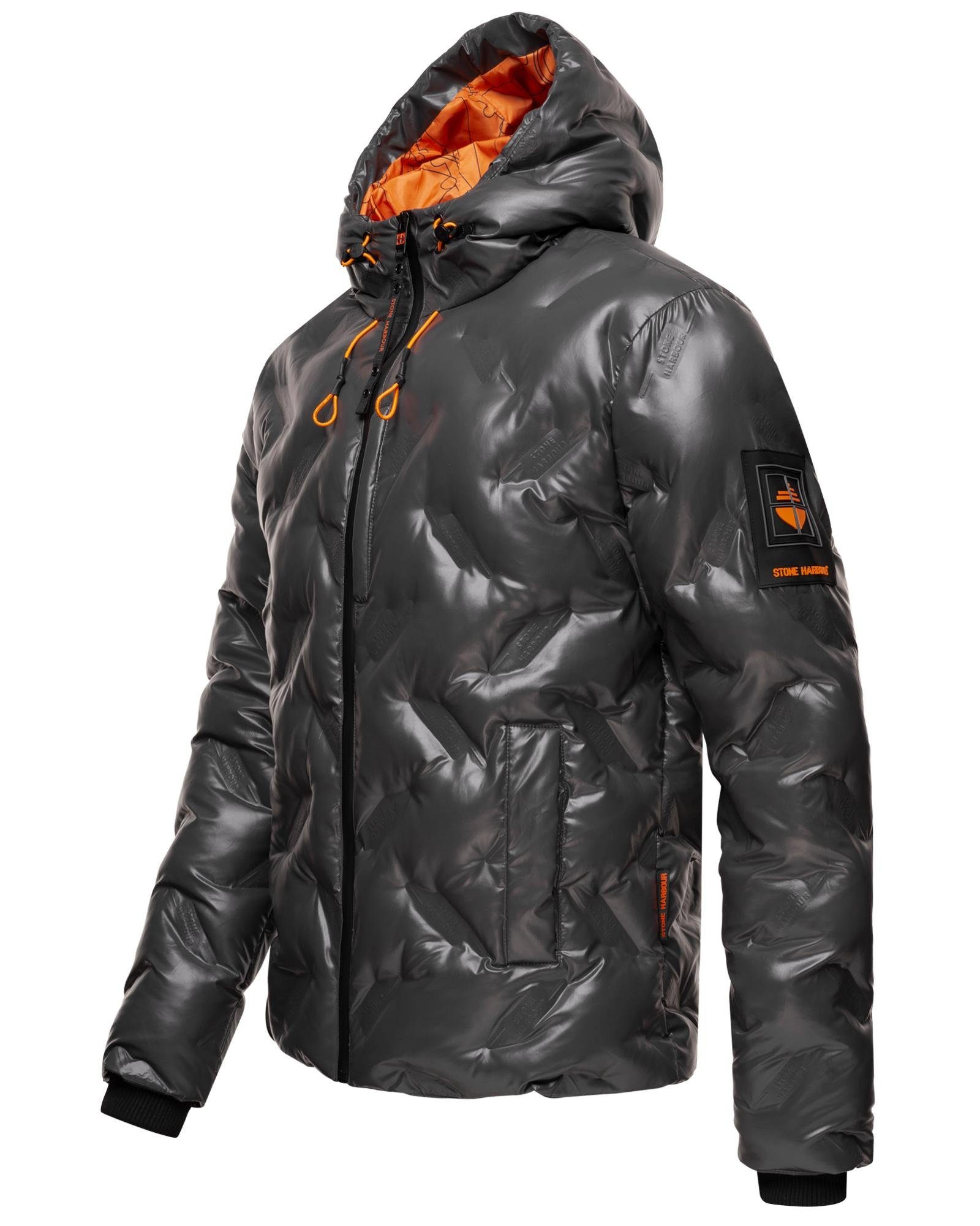 Stone Harbour Outdoorjacke Geroo Sportliche, wasserdichte Herren Winterjacke mit Kapuze