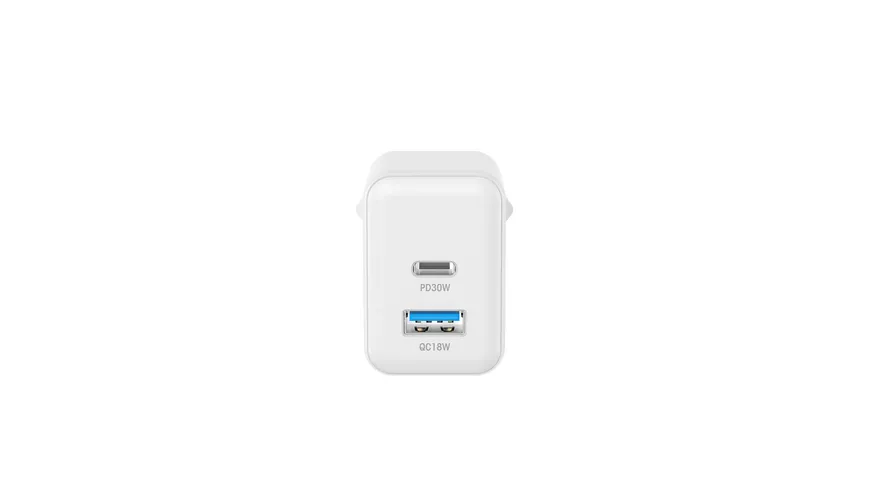 XLayer Universal 38W Powercharger USB Typ C & USB Typ A White
