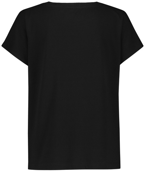 Kurzarmshirt aus Material-Patch