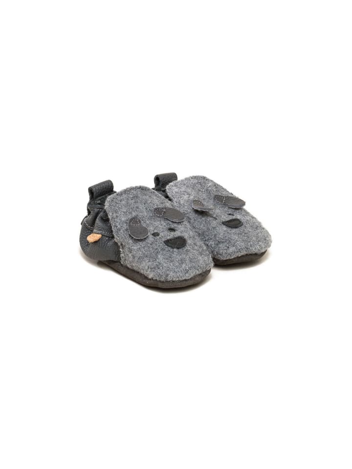 Gottstein Krabbelschuhe Dog Face in grau günstig kaufen
