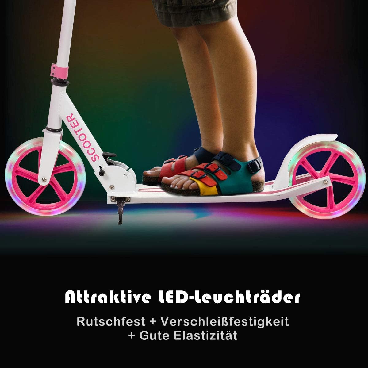 Costway Scooter Roller klappbar, Tretroller höhenverstellbar