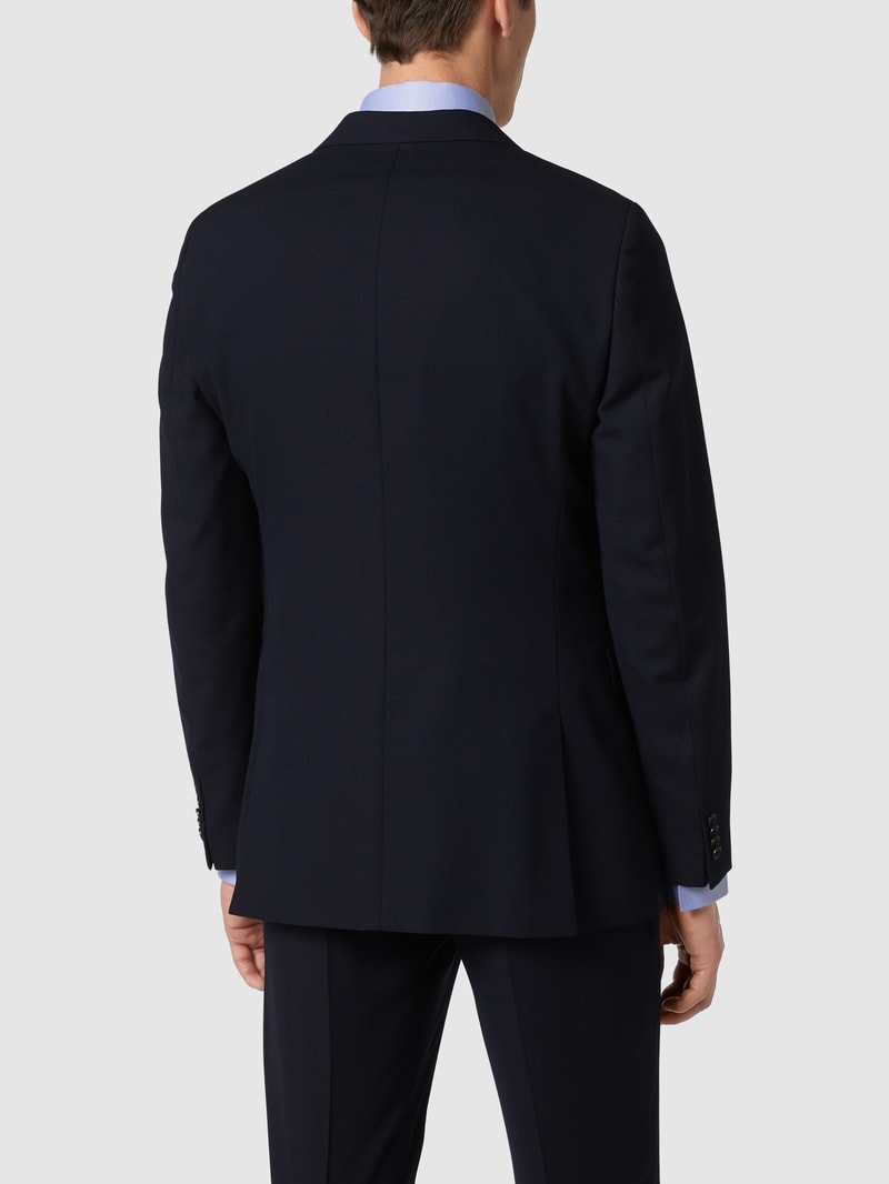 Regular Fit 2-Knopf-Sakko 'Traveler' mit Stretch-Anteil Modell 'Jarl' in marineblau