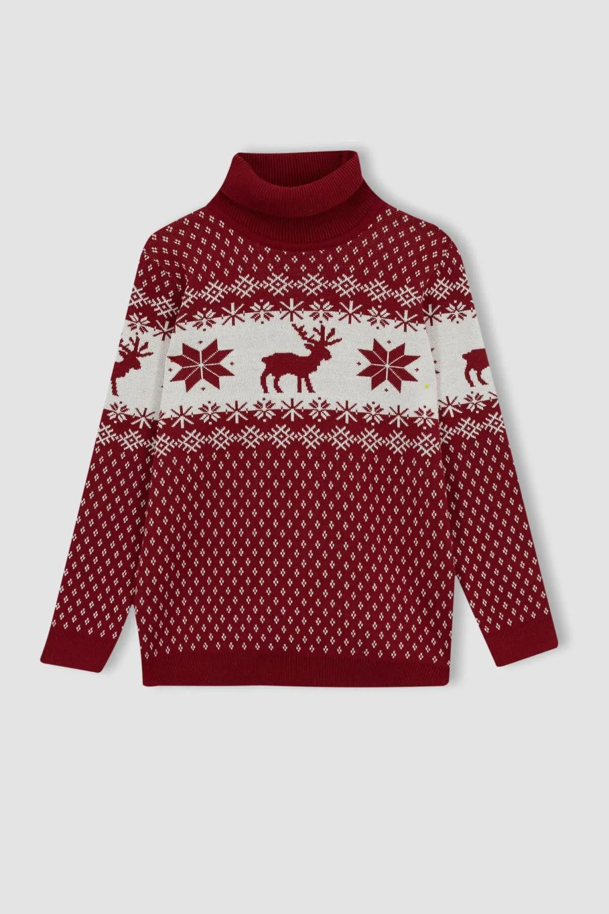 DeFacto  Rollkragenpullover mit Weihnachtsmotiv für Jungen