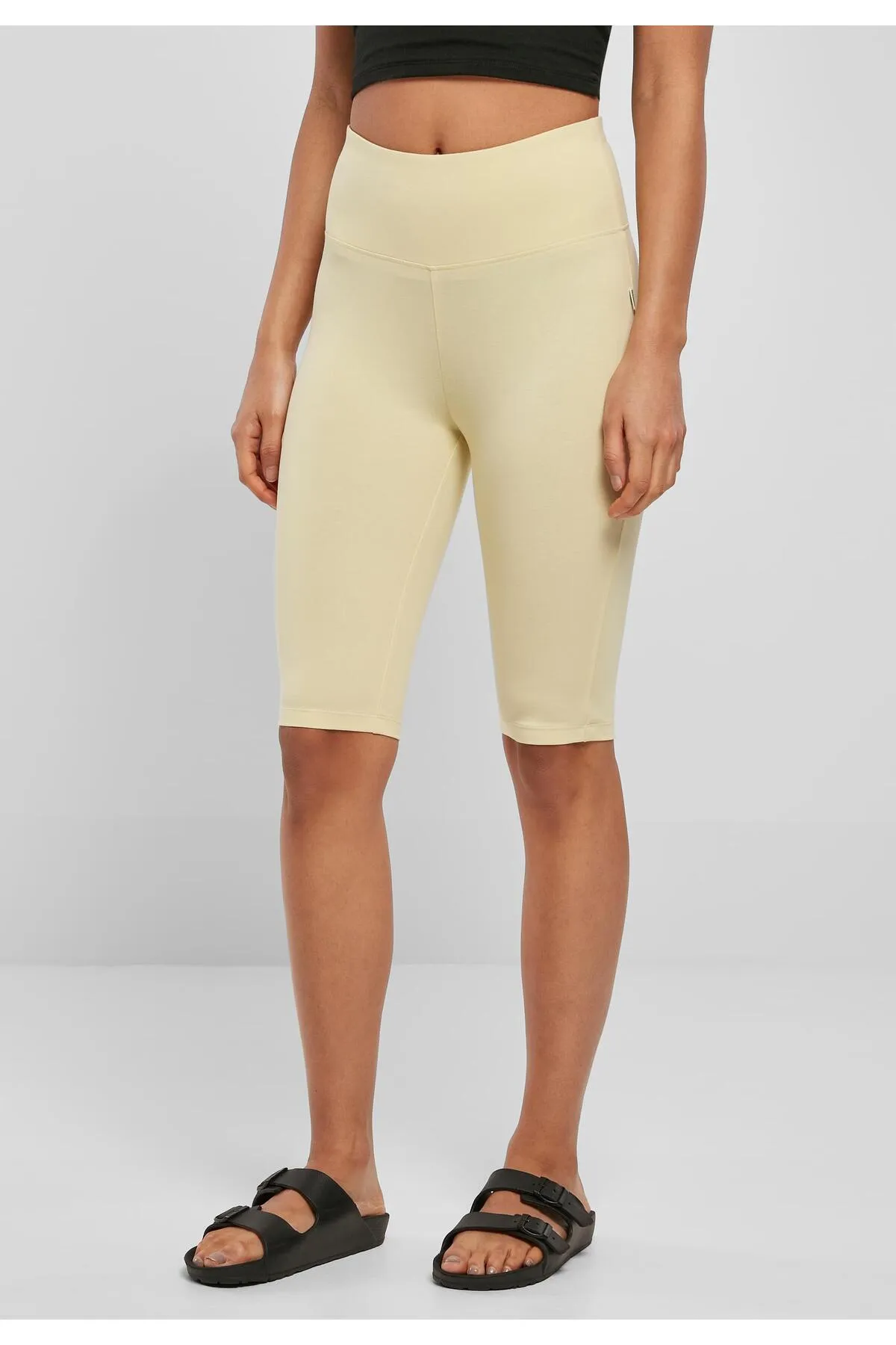Urban Classics  Kurze Sporthose - Gelb - Hoher Bund