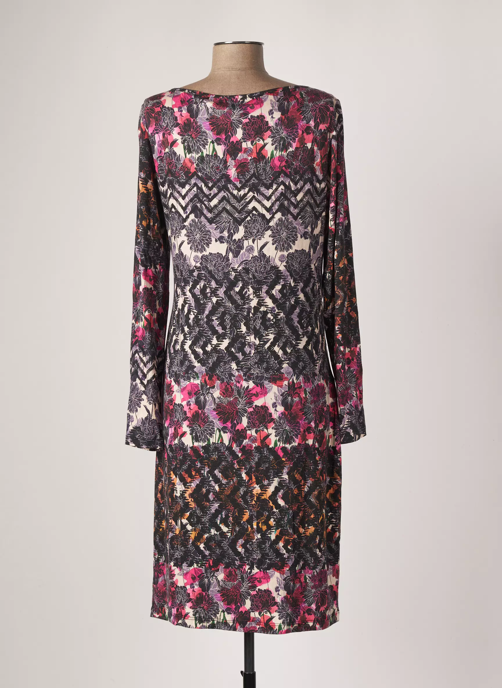 Eroke Robes Mi Longues Femme couleur rose
